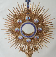 Ornate French Antique Gothic Silver Monstrance